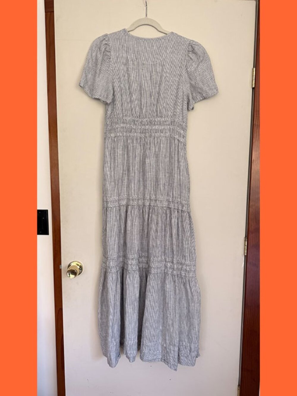 QUINCE | Linen Tiered Maxi Dress - Picture 3 of 5